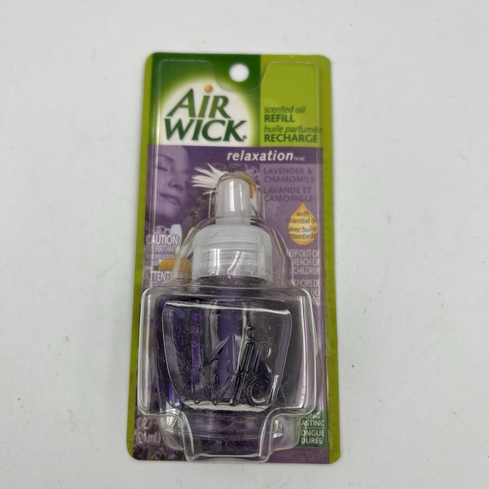 New Vintage 2005 Air Wick Plug In Refill Lavender & Chamomile  Scented Oil .71oz